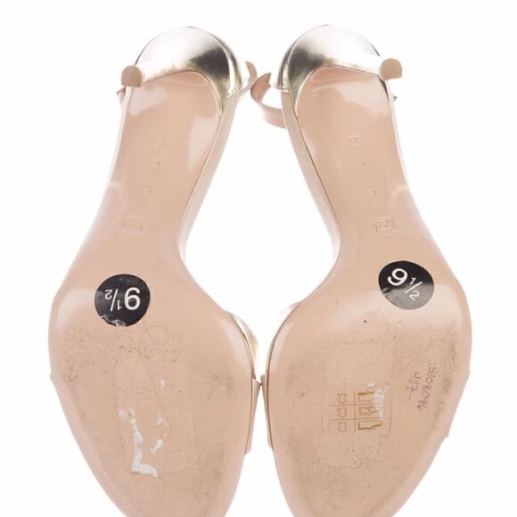 Gianavito Rossi Metallic Leather Sandals - Picture 5 of 5